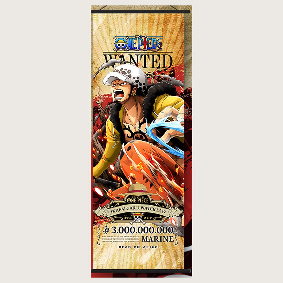 One Piece Wanted Poster Wall Scroll