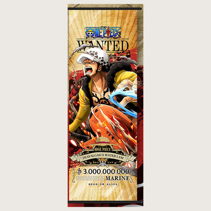 One Piece Wanted Poster Wall Scroll