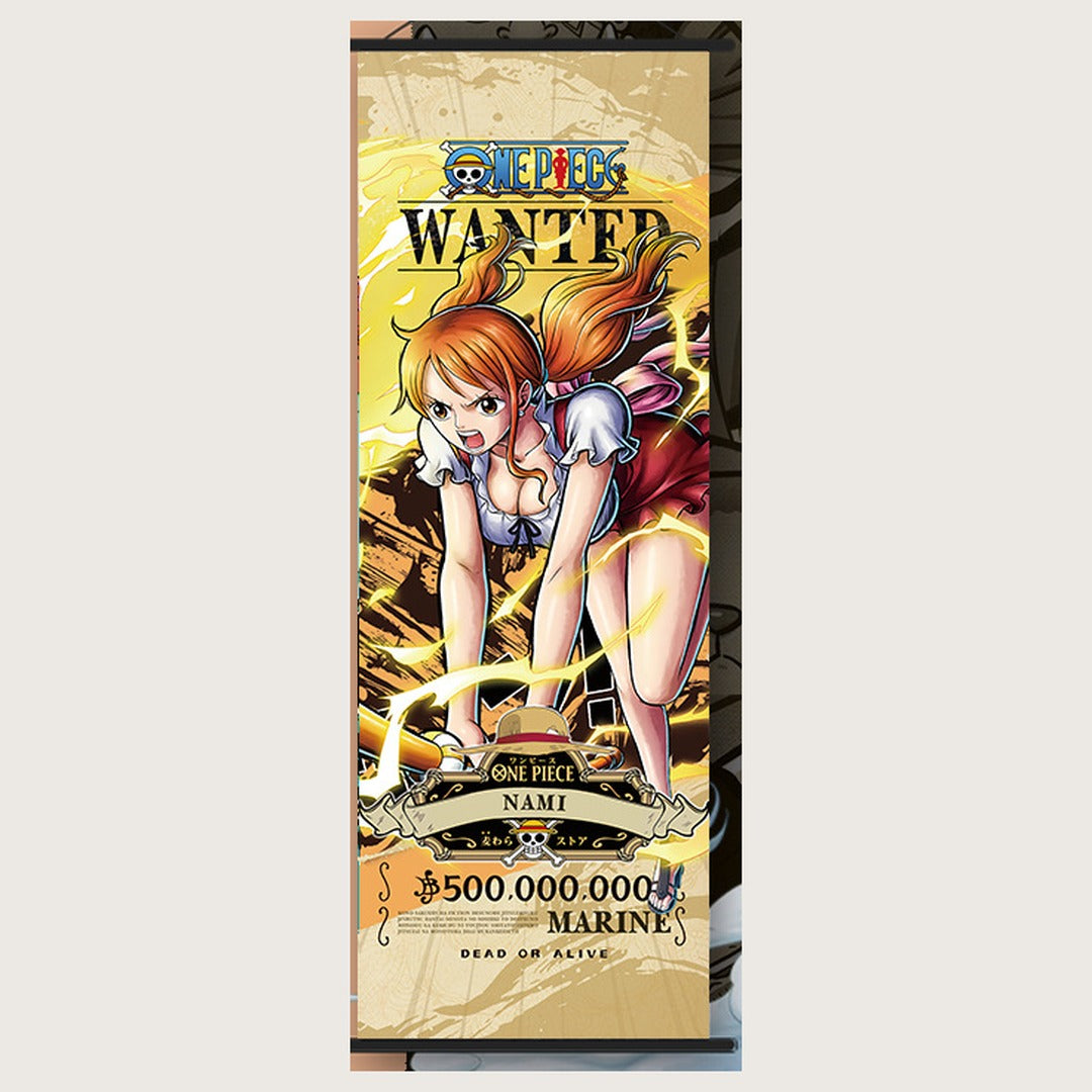 One Piece Wanted Poster Wall Scroll