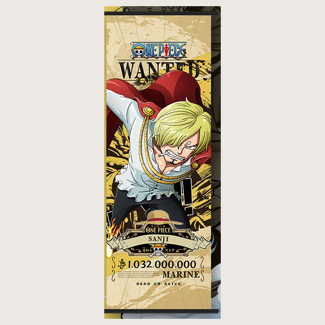 One Piece Wanted Poster Wall Scroll
