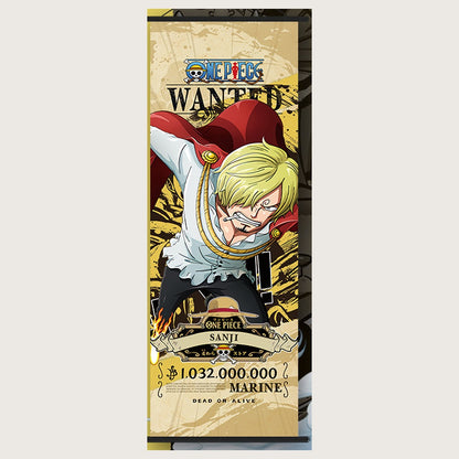 One Piece Wanted Poster Wall Scroll