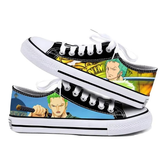 One Piece Zoro Low-Top Canvas Sneakers