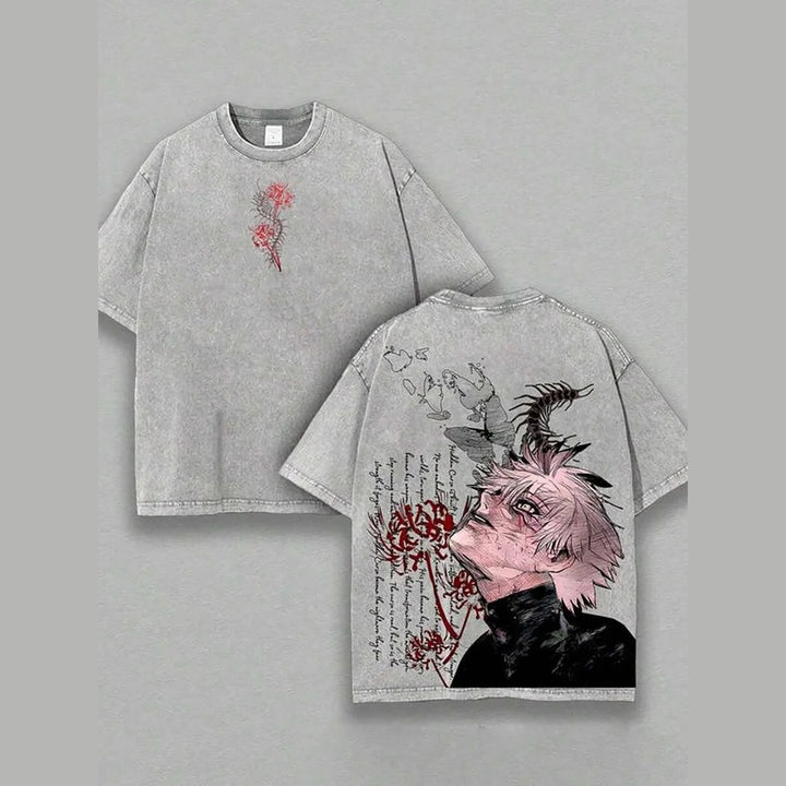 Tokyo Ghoul Kaneki Spider Lily Washed Tee - image 1